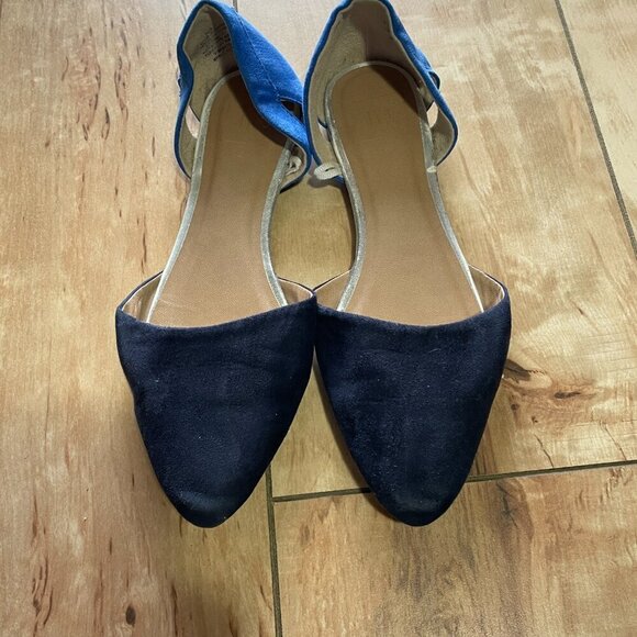 GAP - pointed toe flats -  women's US size 7 - navy, blue - Picture 3 of 6